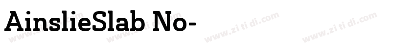 AinslieSlab No字体转换